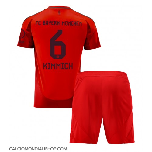 Maglie da calcio Bayern Munich Joshua Kimmich #6 Prima Maglia Bambino 2024-25 Manica Corta (+ Pantaloni corti)